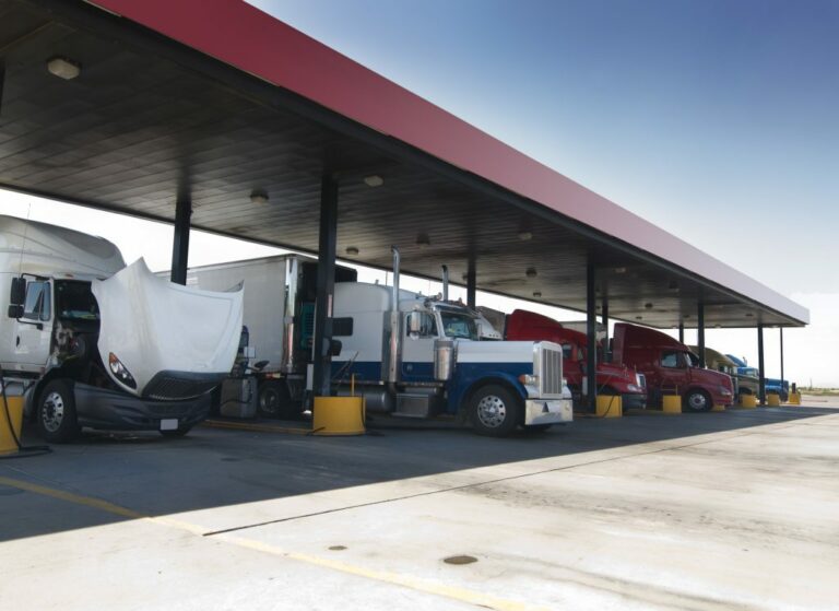 Trucks Fueling At Gas Station 1024x745 1 768x559